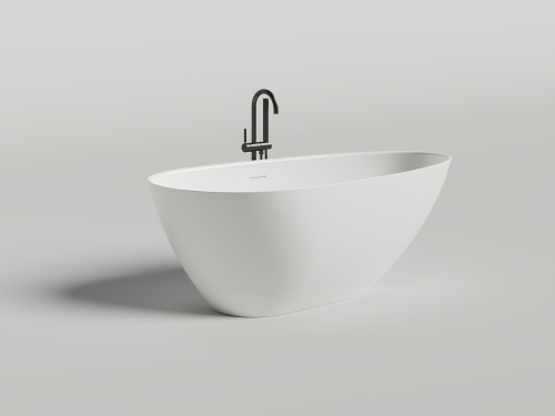 Ванна из литьевго мрамора Salini PAOLA 1015104G 172х82 отдельностоящая асимметричная - фото 3